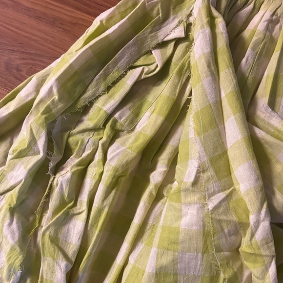 NWT Rujuta Sheth Anthropologie Green Gingham Dress - Picture 7 of 11